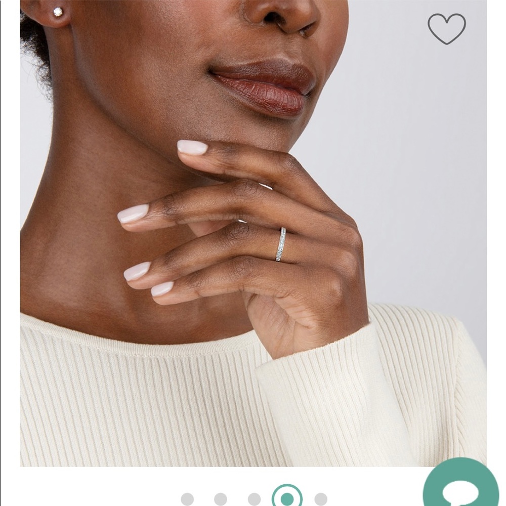 Platinum/diamond infinity band